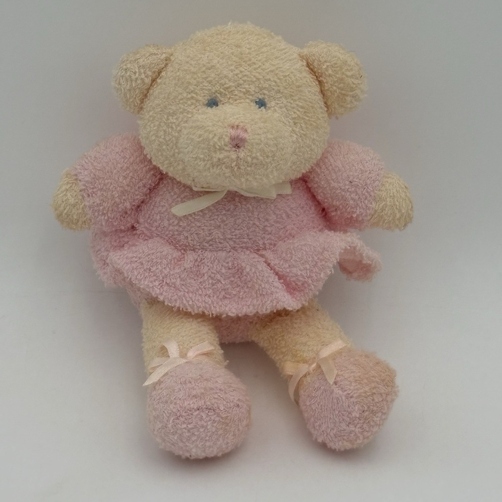 Prestige Belly Flops Ballerina‎ Pink Tutu Bear Blue Eyes Terry Cloth 9" Plush